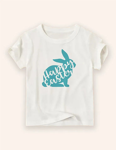 T-Shirt mit Oster-Cartoon-Aufdruck