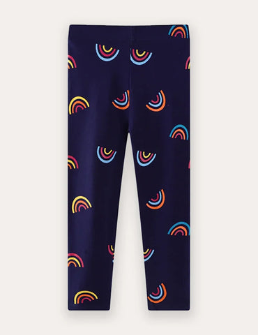 Leggings mit Regenbogenprint