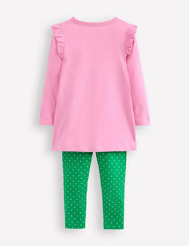 Bee Flower Appliqué Tunic / Legging