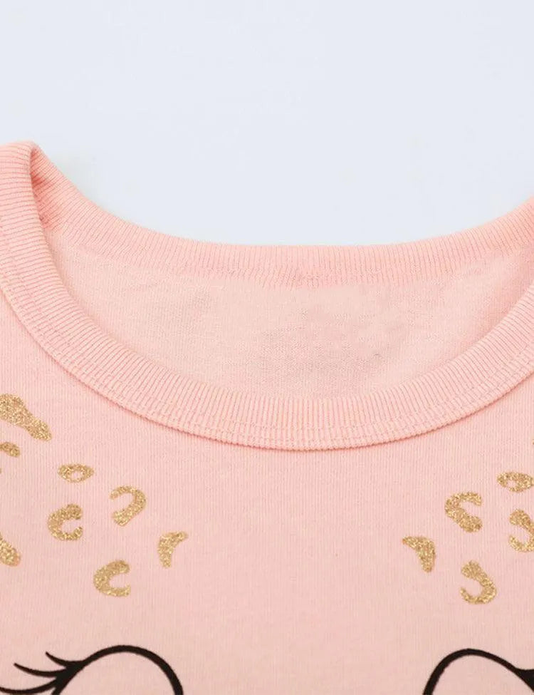 Mesh Cat Printed Dress - Mini Taylor