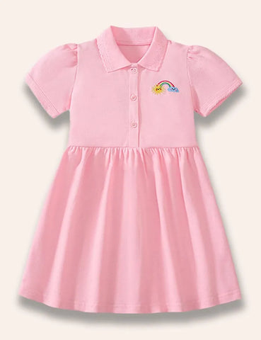 Little Rainbow Embroidered Dress