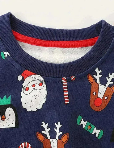 Christmas Friend Full Printed Sweatshirt
