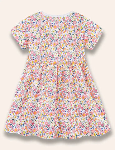 Flower Full Printed Dress