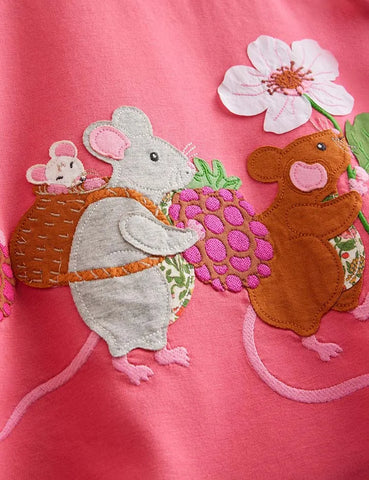 Elsie Kleid mit großer Applikation