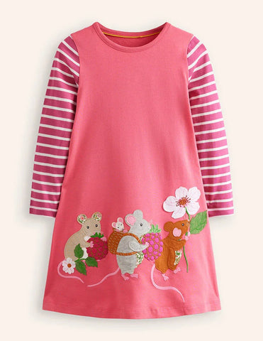 Elsie Kleid mit großer Applikation