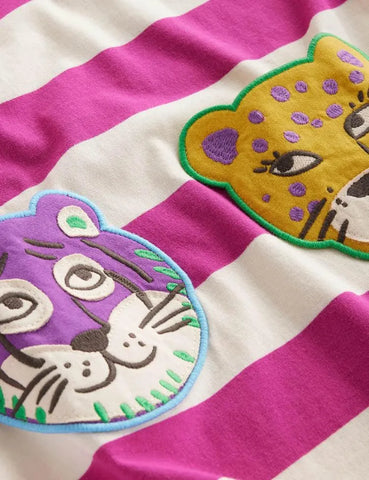 Cartoon Embroidered Dress - Mini Taylor