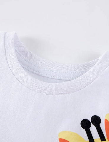 Crocodile＆Giraffe Colorblocked T-Shirt