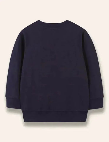 Christmas Santa Claus Appliqué Sweatshirt