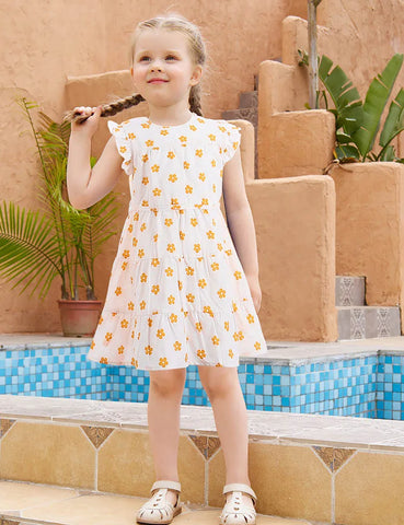Mom&Me Strap Holiday Tiny Flower Dress
