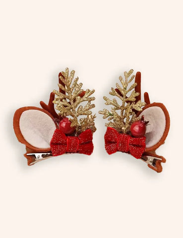 Clearance Deals - Festival Reindeer Embroidered Tulle Dress