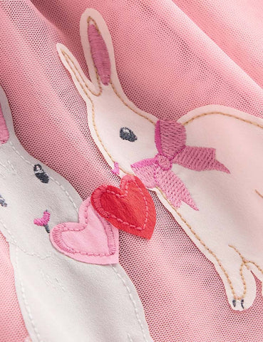Ami Applique Tulle Dress