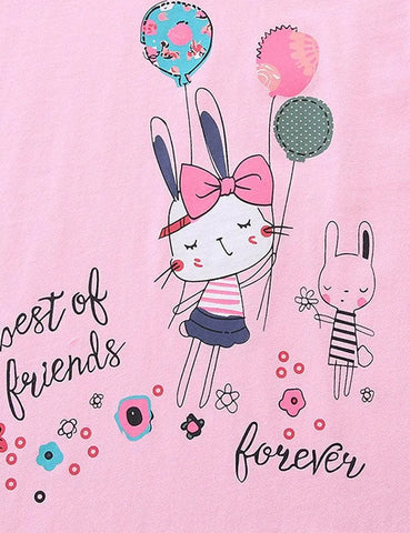 Bunny Printed Crewneck T-shirt - Mini Taylor