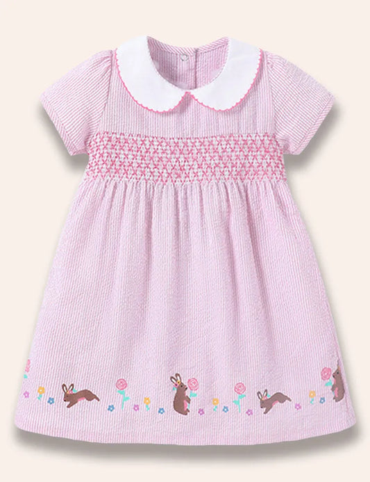 Cute Cartoon Rabbit Printed Dress