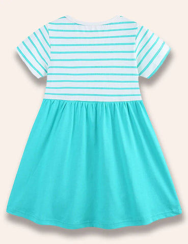 Sea World Animal Appliqué Dress