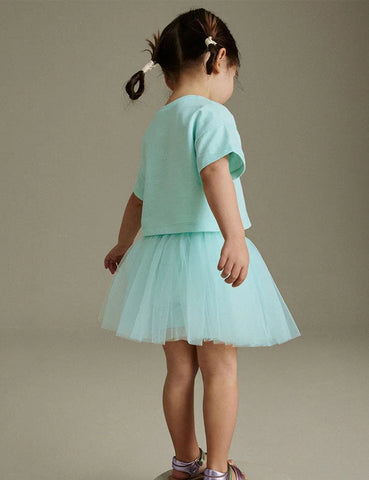 Camiseta Estampada Niña Ballet+Falda Tul