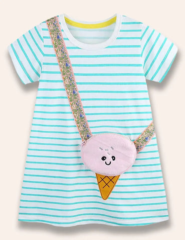 Niedliches Kleid mit Eistasche