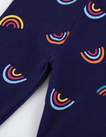 Leggings mit Regenbogenprint