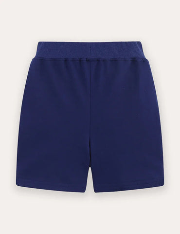 Cartoon Dinosaur Applique Shorts
