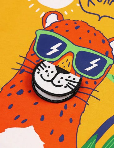 Conjunto de camiseta con estampado de leopardo Roar