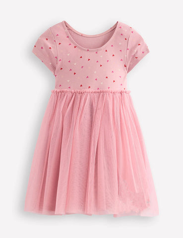 Ami Applique Tulle Dress