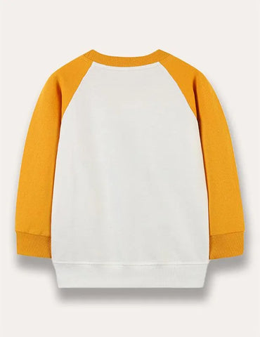 Cartoon Dinosaur Printed Sweatshirt - Mini Taylor