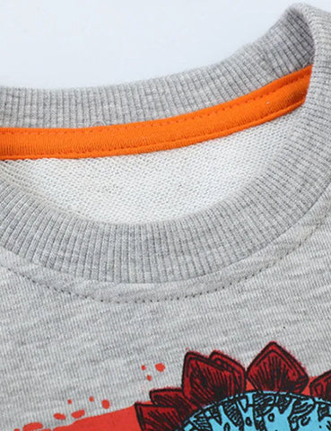 Dinosaur Printed Sweatshirt - Mini berni