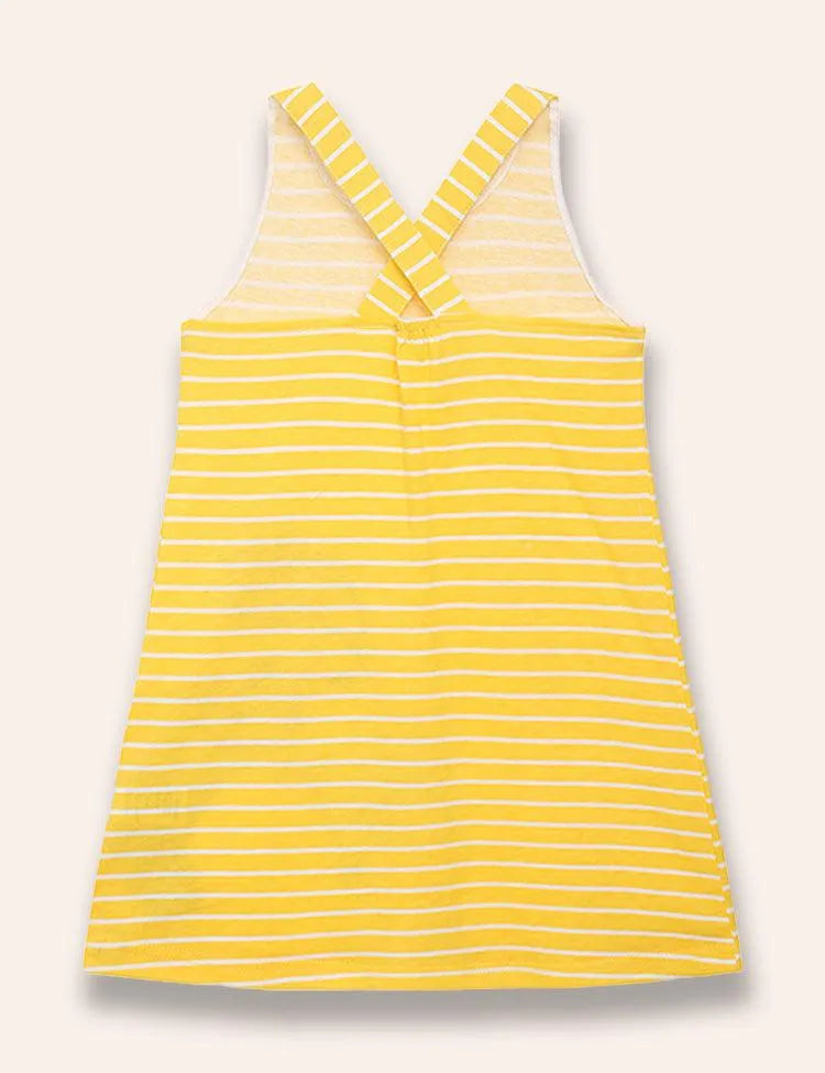 Grey Horse Appliqué Vest Dress - Mini berni
