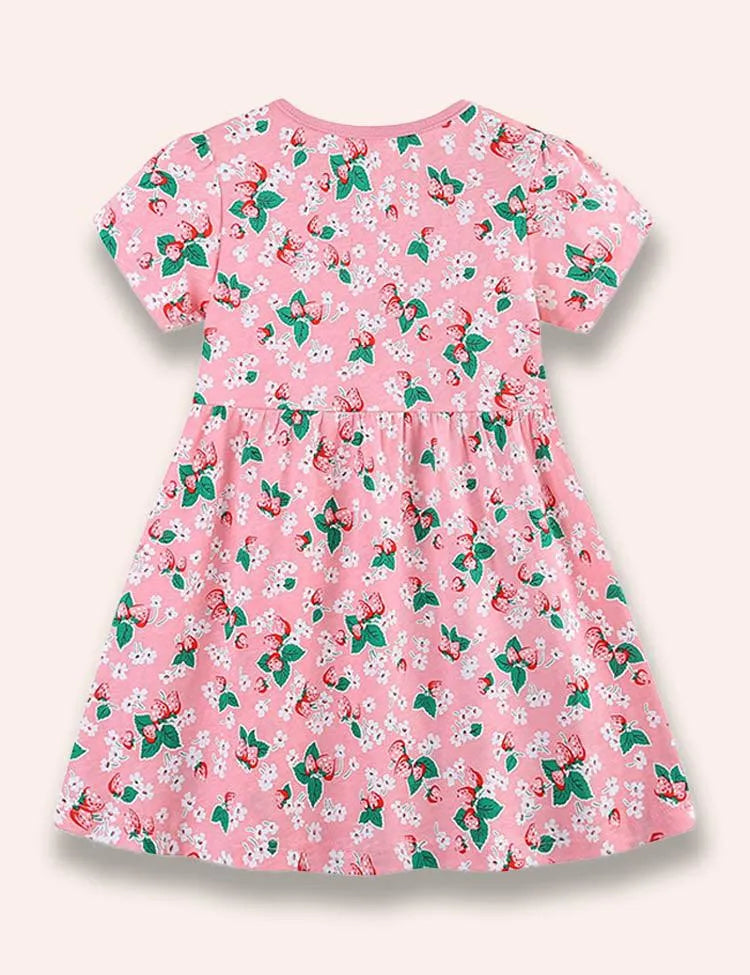 Strawberry Printed Dress - Mini berni