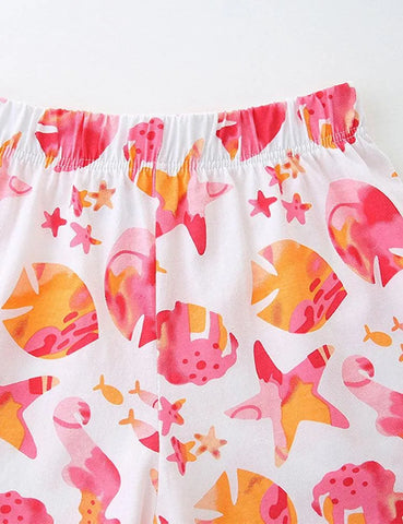 Cartoon Seahorse Printed Set - Mini Taylor