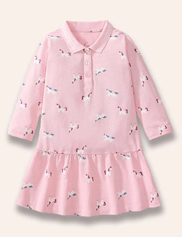 Series Dotted Long Sleeve Dress - Mini berni