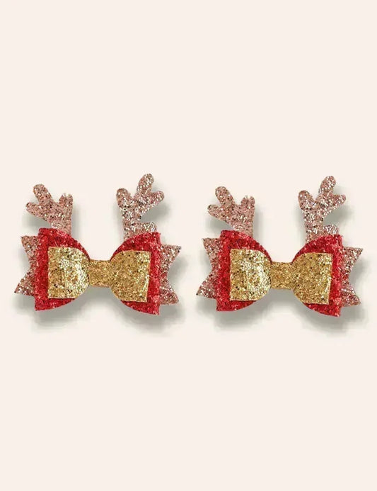 Fermagli per capelli con paillettes serie natalizia 2 pezzi