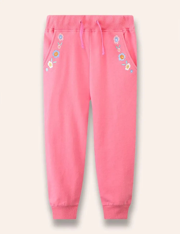 Flower Embroidered Pants - Mini Taylor