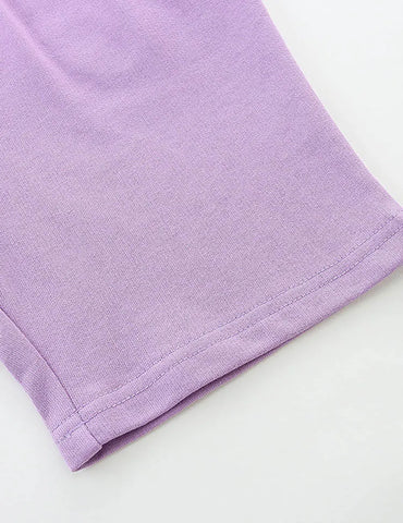 Bloem geborduurde katoenen shorts
