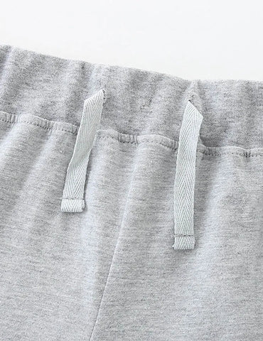 Cartoon Shark Print Short Sleeve T-Shirt and Shorts Set