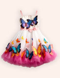 Multi Butterfly Party Tulle Dress