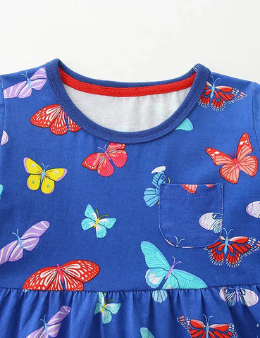 Robe imprimée multi-papillons