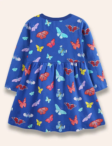 Robe imprimée multi-papillons