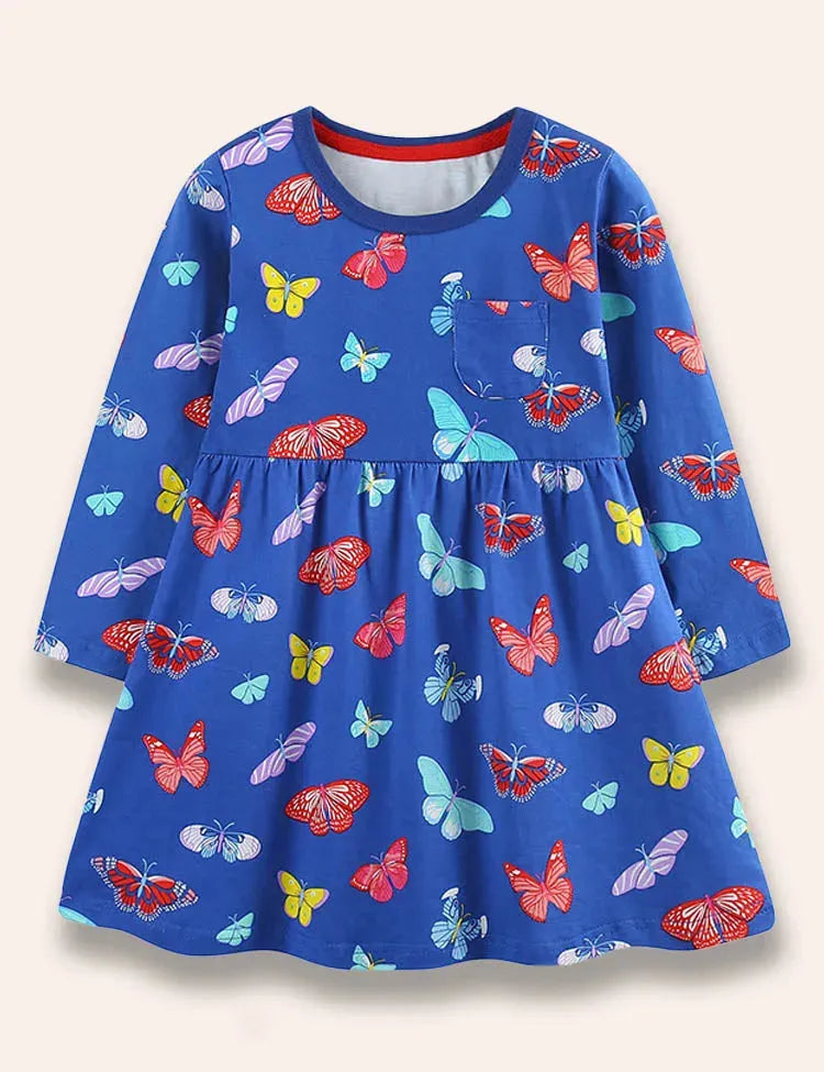 Robe imprimée multi-papillons