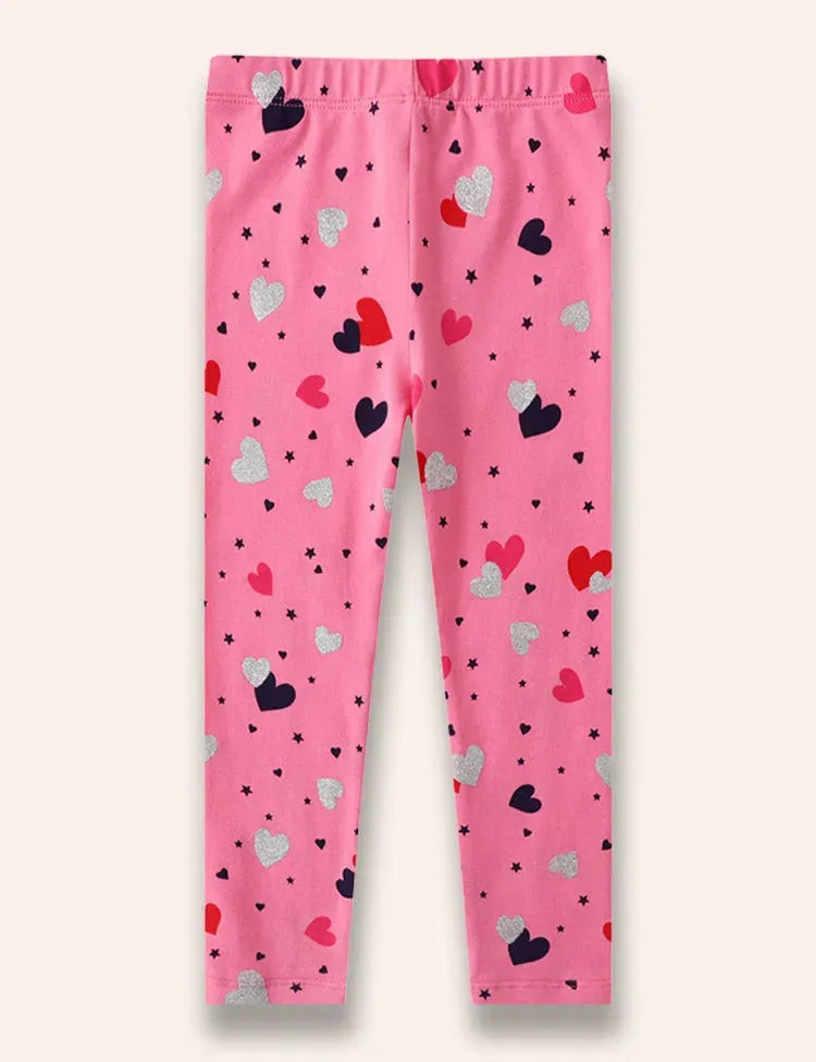 Heart Printed Leggings