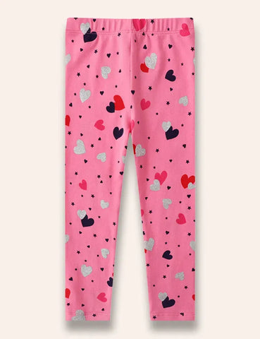 Heart Printed Leggings