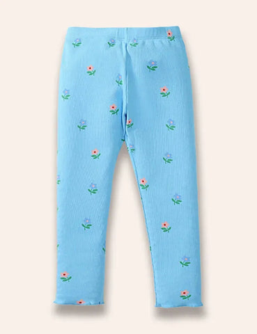 Conjunto de sudadera con bordado de flores Pedal Power