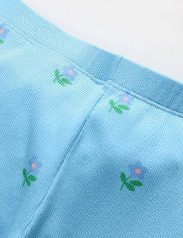 Conjunto de sudadera con bordado de flores Pedal Power