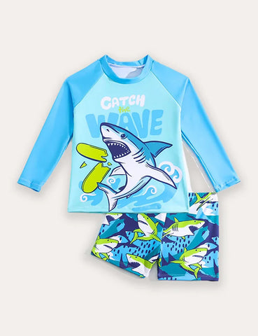 Cartoon Print One-piece Swimsuit
