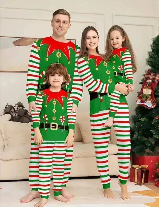 Kerst Elf familie bijpassende pyjama