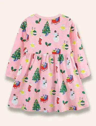 Christmas Printed Dress