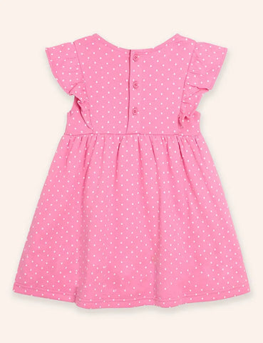 Kleid mit Regenbogen-Einhorn-Applikation