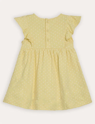 Sommerkleid mit gelber Häschen-Applikation