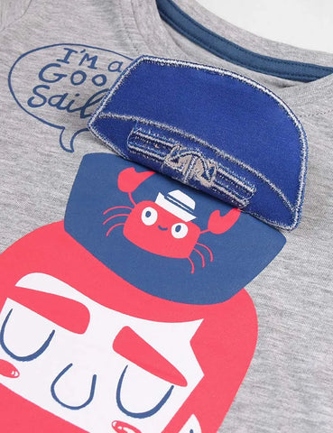 Ensemble t-shirt et short à manches courtes Sailor