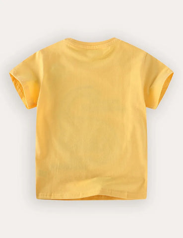 Dinosaurier-Applikation T-Shirt