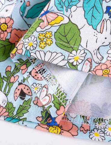 Jurk met lange mouwen en bloemenprint
